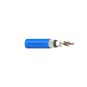 1Pr 0.5mm2 BC Cl2/PVC/OAS/PVC/SWA/PVC V90 600V Blue